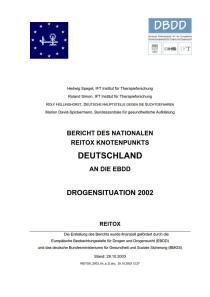 Bericht des nationalen REITOX Knotenpunkts Deutschland an die EBDD – Drogensituation 2002 (DBDD, Oktober 2003)